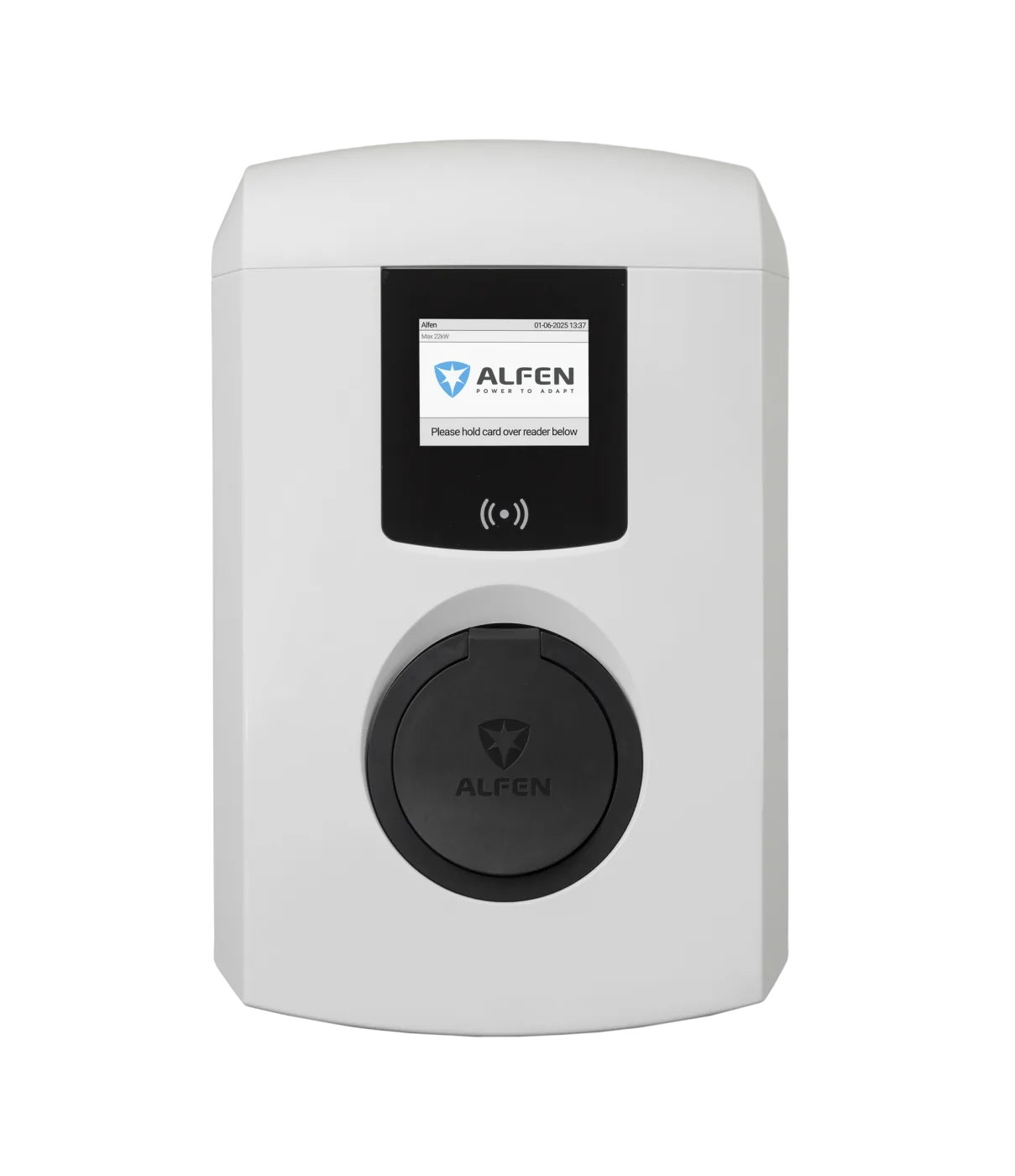 Alfen Eve Single Plus, 22 kW, socket, grijs