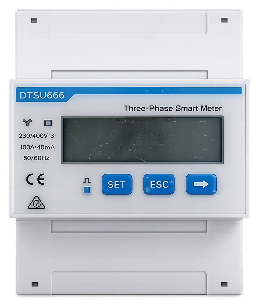 Bliq Accessoire Energiemeter, Chint DTSU666 incl. 3x CT 100A voor 1-Fase HS2/HS3 op 3-Fase locatie
