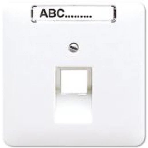 Jung CD range centraalplaat cd500 UAE/IAE 1 connector Met label wit CD569-1NAUAWW