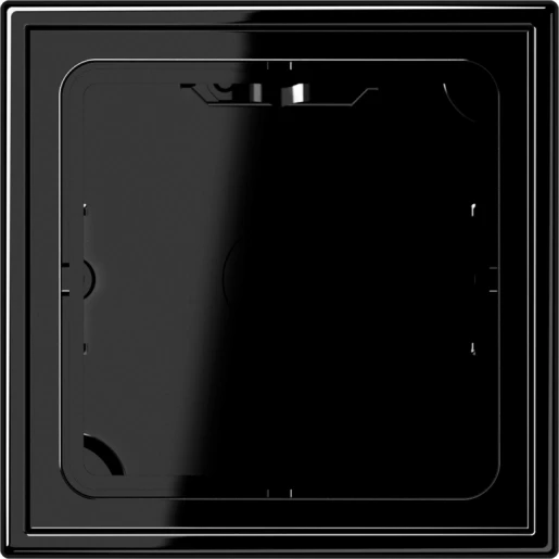 Jung LS range Opbouwkap gesloten LS990 1-voudig zwart Horizontaal en verticaal LS581ASW