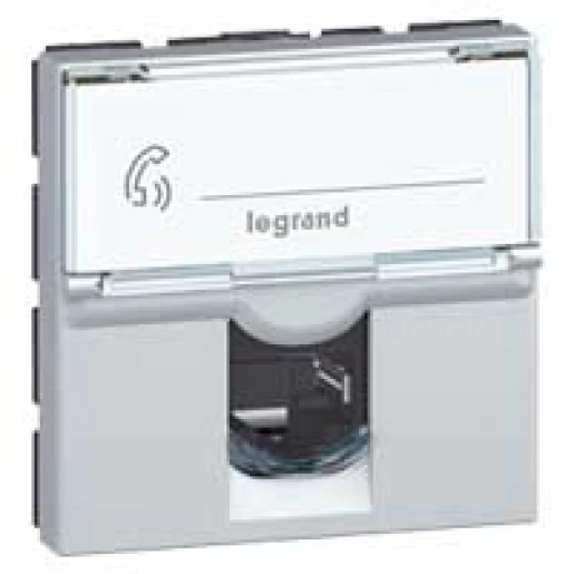 Legrand Mosaic 1xrj ftp cat6 alu 90gr