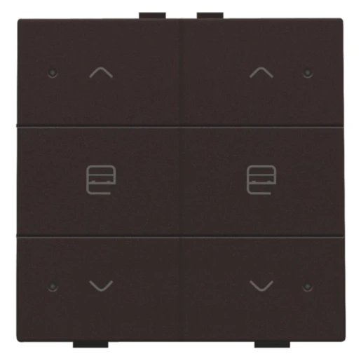 Niko Home Control Bediening motorsturing 6-voudig bruin inbouw IP20 124-52036