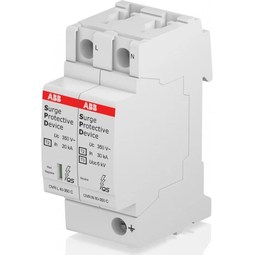 ABB Overspanningsbeveiliging Type 2 1P+N Cardridge vervangbaar