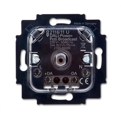 ABB Busch-Jaeger Potentiometer broadcast Dimbaar Dali Draai/drukknop 2CKA006599A3026