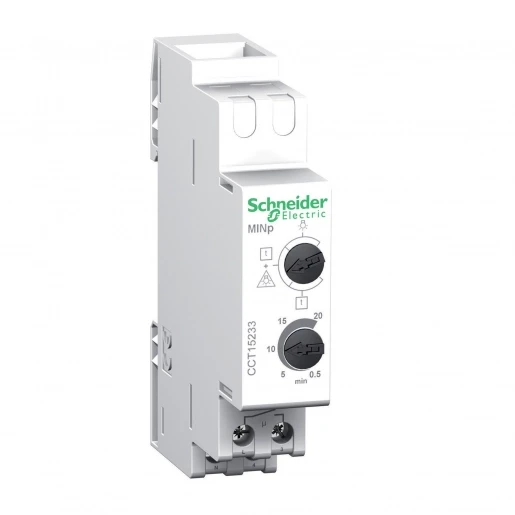 Merten Acti9 minp trappenhuisautomaat din-rail 230V 16AC 3- en 4-draads schakeling 50Hz CCT15233