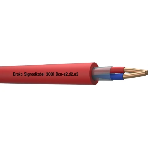 Draka 3000 BM Dca signaalkabel PARIG Rood 1x2x0,8mm