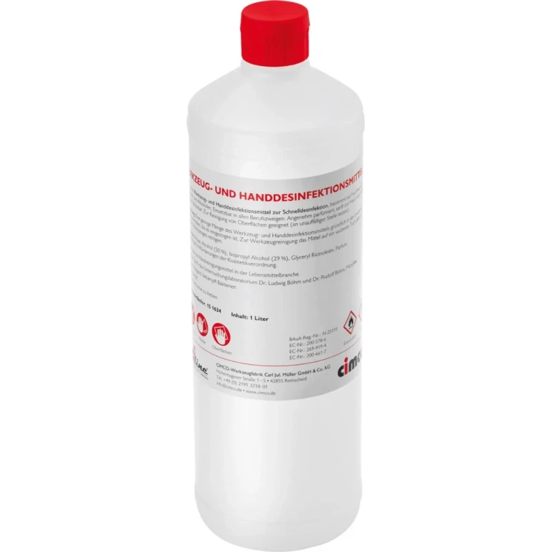 Cimco DESINFECTIEMIDDEL VOOR GEREEDSCHAP EN HANDEN 1.000ML