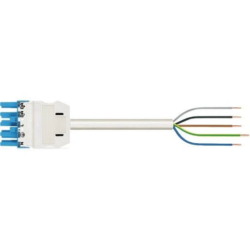Wago SERIE 771 Patchkabel gebouwinstallatie 5p Contrastekker (female) Vrij kabeluiteinde 2000mm