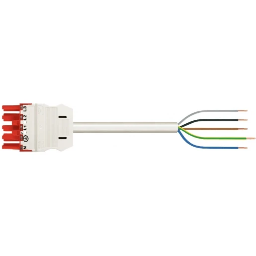 Wago SERIE 771 Patchkabel gebouwinstallatie 5p Contrastekker (female) Vrij kabeluiteinde 4000mm