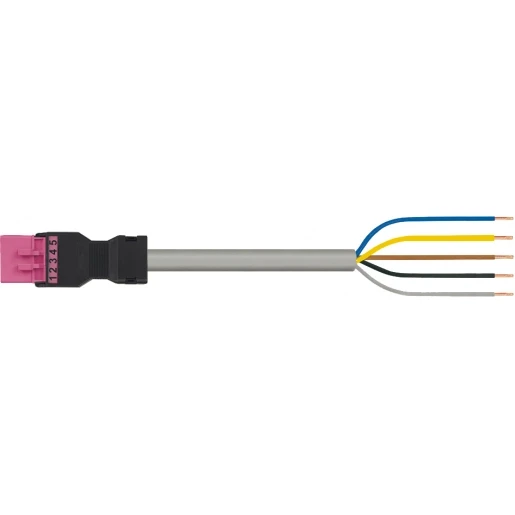 Wago SERIE 891 Patchkabel gebouwinstallatie 5p Stekker Vrij kabeluiteinde 8000mm