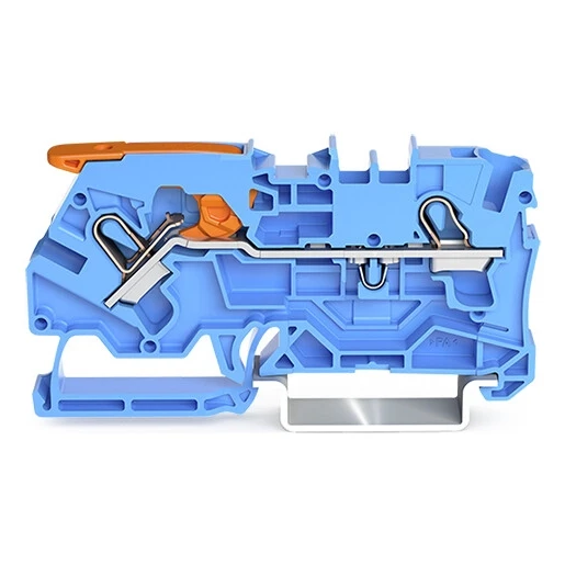 Wago SERIE 2104 Verbindingsrijgklem 1,6mm² eendr. 0,5-4mm² meerdr. Blauw