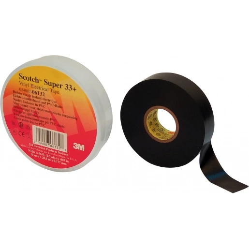 3M Super 33+ Vinyl Elektrische isolatietape Zwart 50x33x0,18