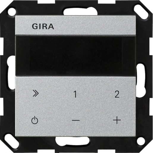 Gira System 55 inbouwradio inbouw aluminium 232026