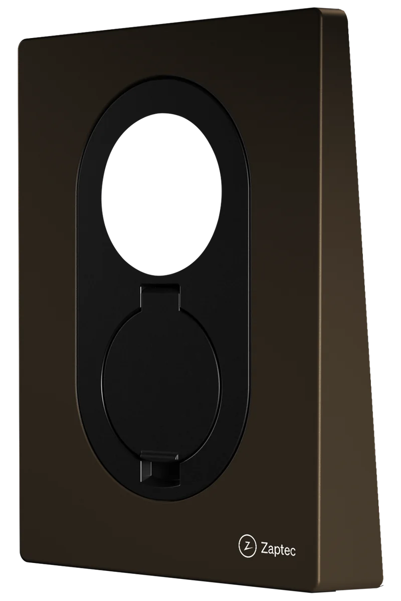 Zaptec Accessoire 900-00053 Frontcover Zaptec GO & Go2, Wood Brown