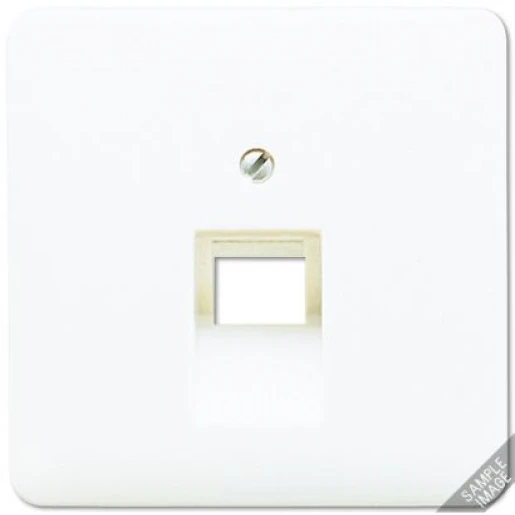 Jung CD range centraalplaat cd500 UAE/IAE 1 connector Zonder label grijs CD569-1UALG