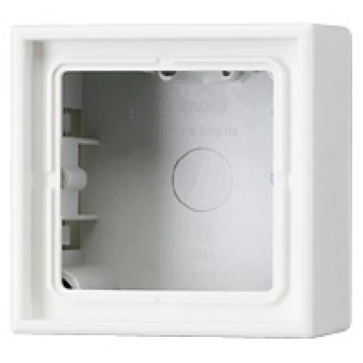 Jung LS range Opbouwkap gesloten LS990 1-voudig wit Horizontaal en verticaal LS581AW