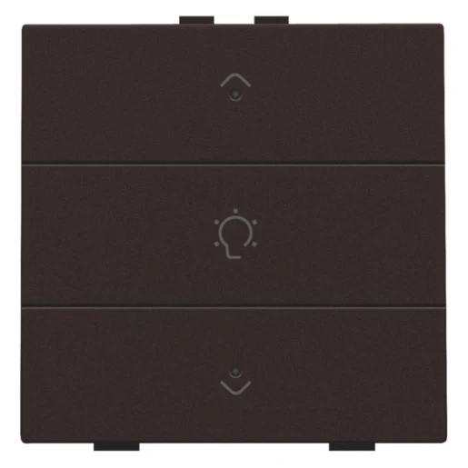 Niko Home Control Bediening dimming 3-voudig bruin inbouw IP20 124-52043