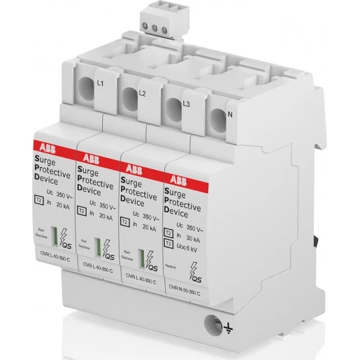 ABB Overspanningsbeveiliging Type 2 3P+N Cardridge vervangbaar