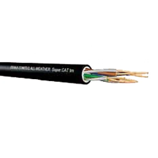 Draka SuperCat 5 24 cat 5e U/UTP PE Zwart 4x2x24 AWG