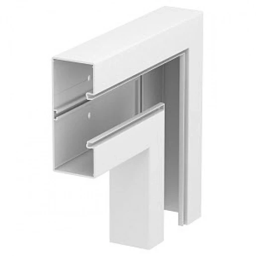 OBO GK vlakke hoek wandgoot 170x70mm PVC wit RAL 9010 6274720