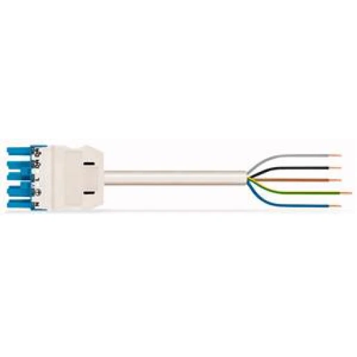 Wago Serie 771 Patchkabel gebouwinstallatie 5p Contrastekker (female) Vrij kabeluiteinde 2000mm