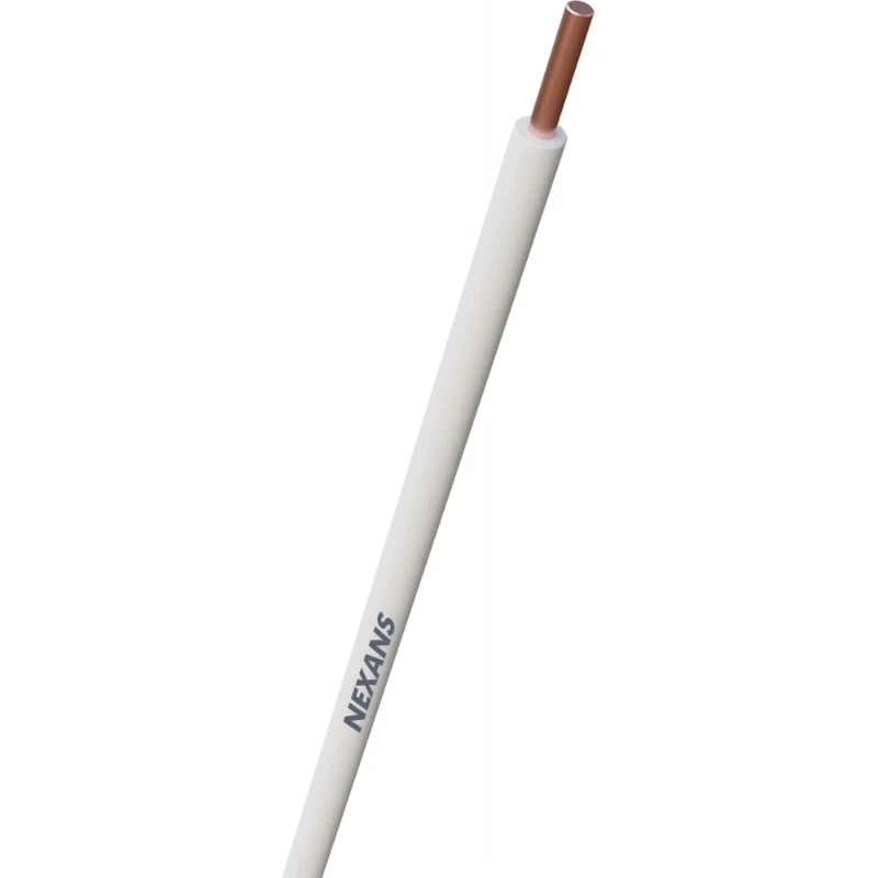 Nexans H07V-U Eca Installatiedraad 1.5mm² wit 100M 10533311