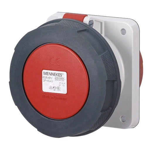 Mennekes Inb. wandcontactdoos 125A 5P 6H400V IP67
