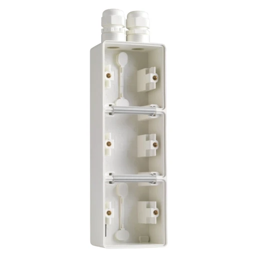 Niko New Hydro Opbouwdoos 3-voudig wit Verticaal 701-84352