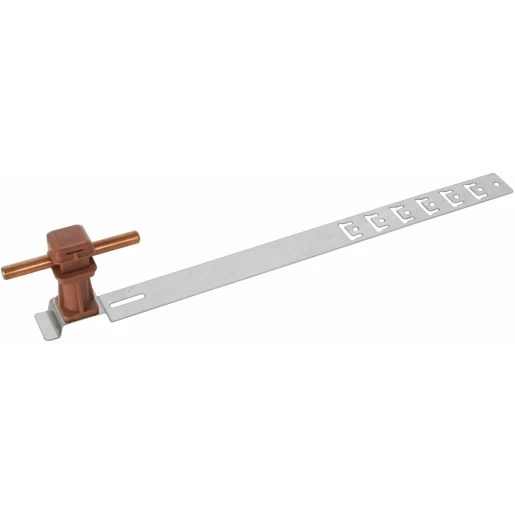 Dehn Roof cond.hol.unisnap stst/plast.brown h 36mm rd 8mm w.embossed br