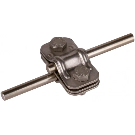 Dehn Uni disconnecting clamp stst with intermediate plate for 2x rd 8-10mm