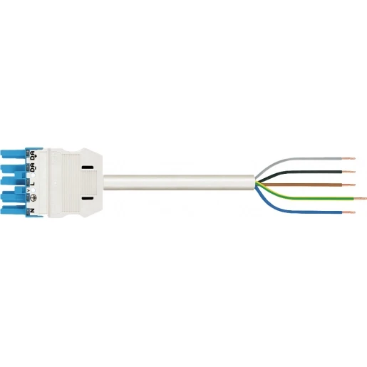 Wago SERIE 771 Patchkabel gebouwinstallatie 5p Contrastekker (female) Vrij kabeluiteinde 3000mm