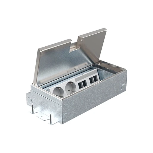 HPL Smartbox Pro vloercontactdoos 65mm 2xWCD+4xData-uitsp - X10 deksel