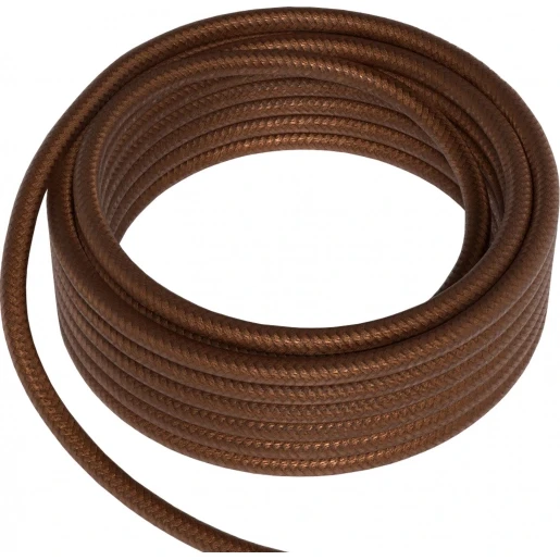 Calex Textile Cable 2x0.75mm2 3m Metallic Brown