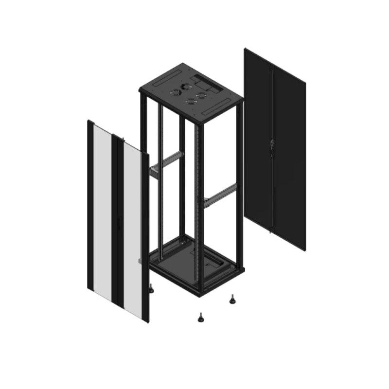 Gigamedia Vloer patchkast AV dubbel VER AR dubbel TOL EX 19" 42HE 800x600mm Zwart GGM 704286PVDPTDEX