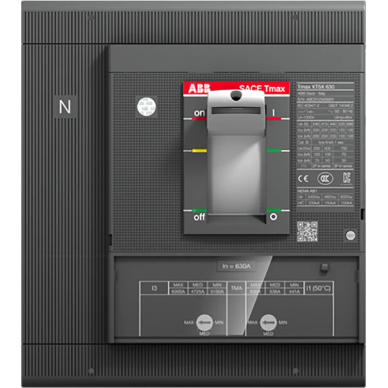 ABB XT5N 400 TMA 400-4000 4 polig InN=100%In vast met vooraansluiting TMA