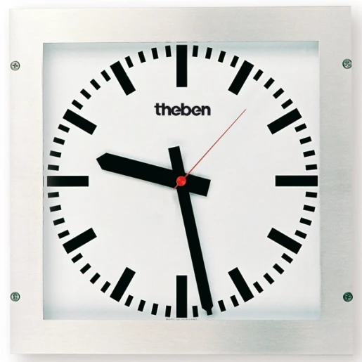 Theben enkelz.wandklok speciale toep.25x25cm strepen