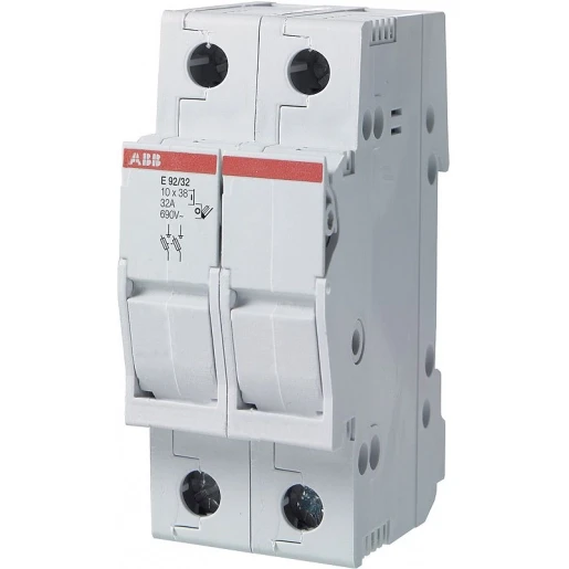 ABB Zekeringafschakelhouder,1p+n max 32a voor 10,3x38mm fuse