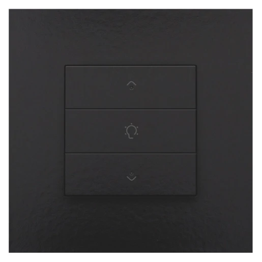 Niko Home Control Bediening dimming 3-voudig zwart inbouw IP20 200-52043