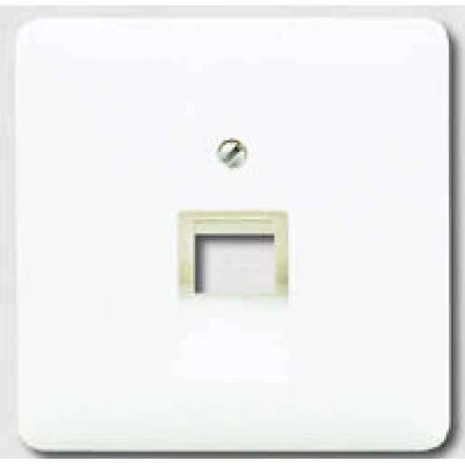 Jung CD range centraalplaat uae8upo cd500 UAE/IAE 1 connector Zonder label wit 569-1UA