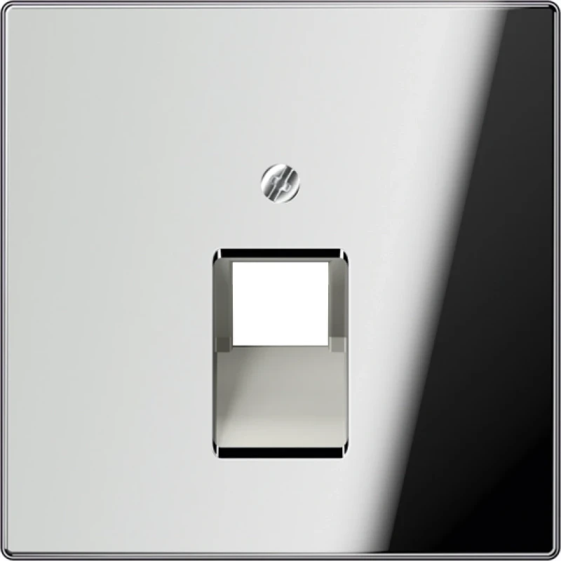 Jung LS range Centraalplaat- (onderdeel) afdekking UAE/IAE 1 connector MetaalZonder label chroom GCR2969-1UA