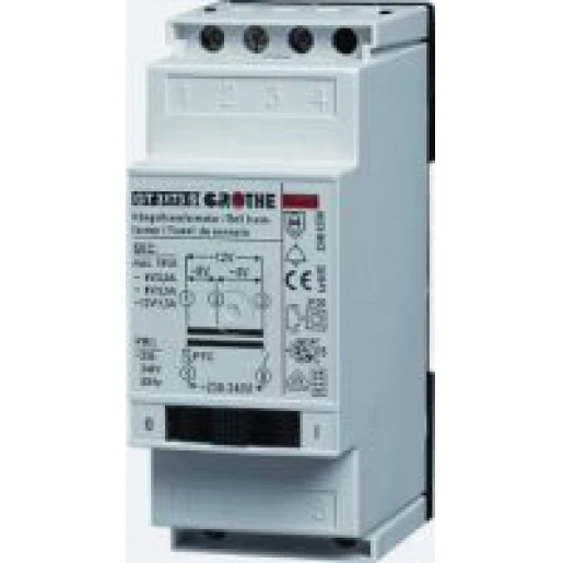 Grothe GT beltransformator kortstondige belasting + reset-functie 230V 8V 12V 12W 710039