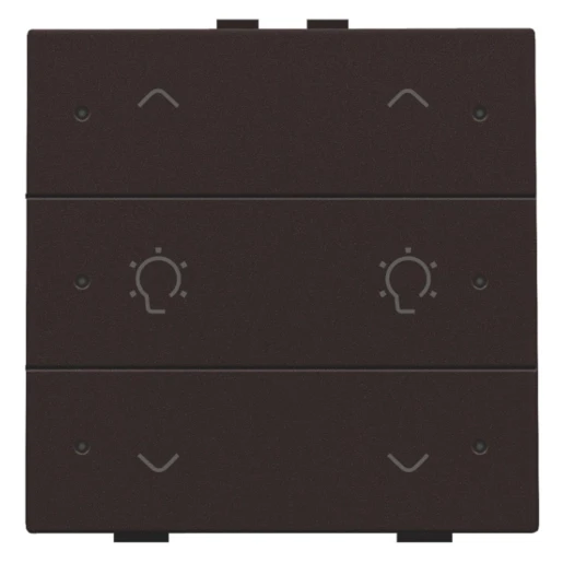 Niko Home Control Bediening dimming 6-voudig bruin inbouw IP20 124-52046