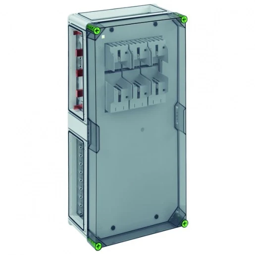 Spelsberg GSS NH-railkast met zekeringenhouders Mespatroon 1x400A 640x320x179mm 04211501