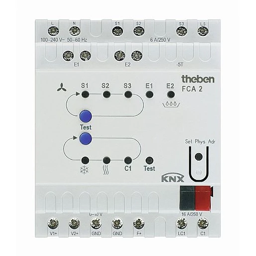 Theben Verwarmingsactor klimaatregeling 0-10V KNX 5-voudig DIN-rail 24V 4920210