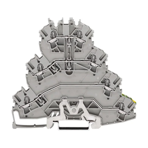 Wago Serie 2002 Verbindingsrijgklem 0,75-4mm² eendr. 0,25-2,5mm² meerdr. Grijs