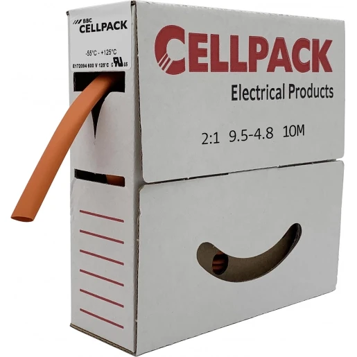 Cellpack Krimpkous/afrolbox dunw.krimpverh.2 : 1-sb/9.5-4.8/oranje/10m