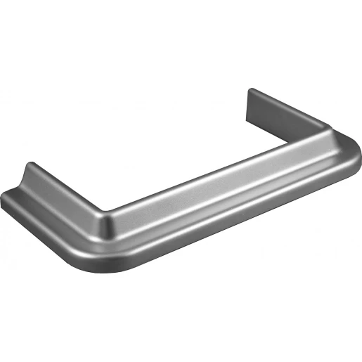 GGK afwerkrand wandgoot 130x60mm kunststof PVC zilver RAL 9006 18710G