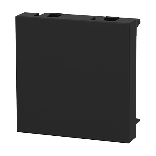 HPL Bedieningselement 1V Blindkap Modulair element voor schakelmateriaal Zonder label zwart 242.5010Z