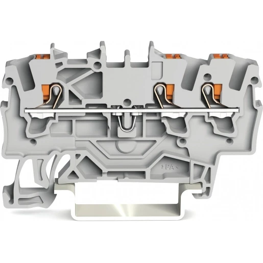 Wago 2201 Verbindingsrijgklem 0,5-2,5mm² eendr. 0,25-1,5mm² meerdr. Grijs