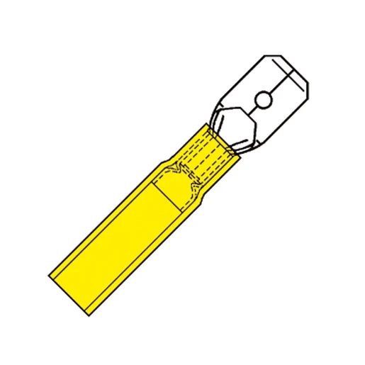 Klemko Waterdichte FöhnVlaksteker 6,3x0,8mm voor 4,0-6,0 mm²